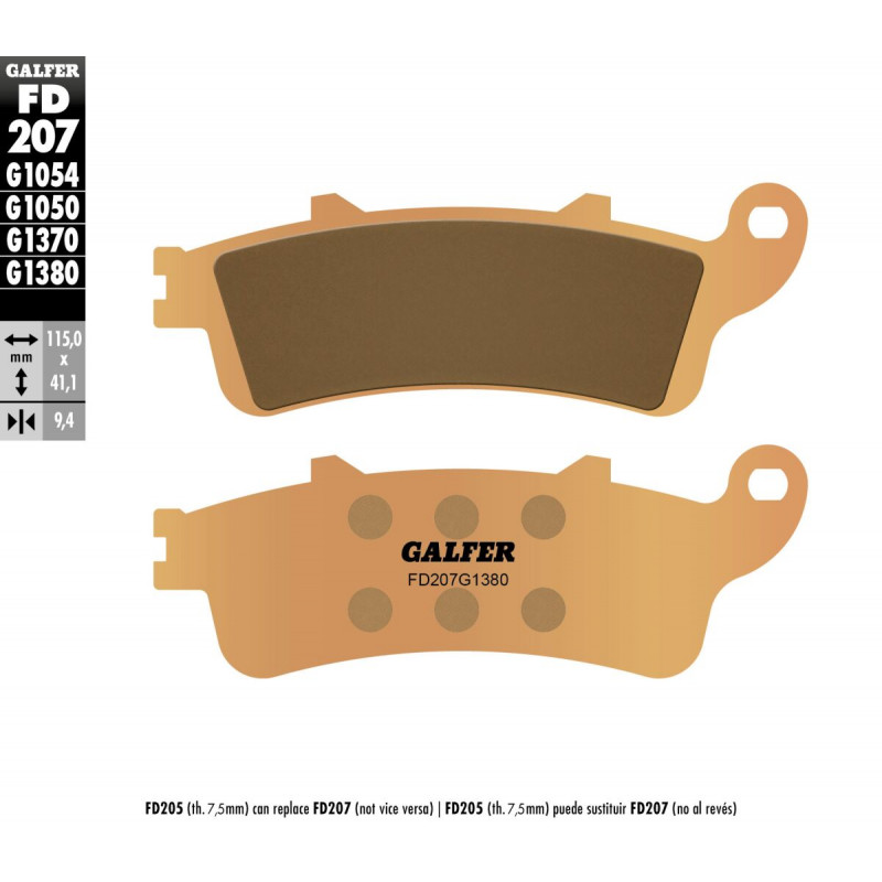 BRAKE PAD SINTERED SCOOTER - 17213045 - Dr Rider