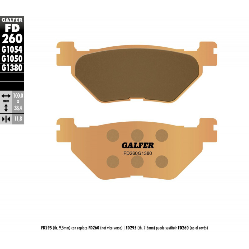 BRAKE PAD SINTERED SCOOTER - 17213047 - Dr Rider