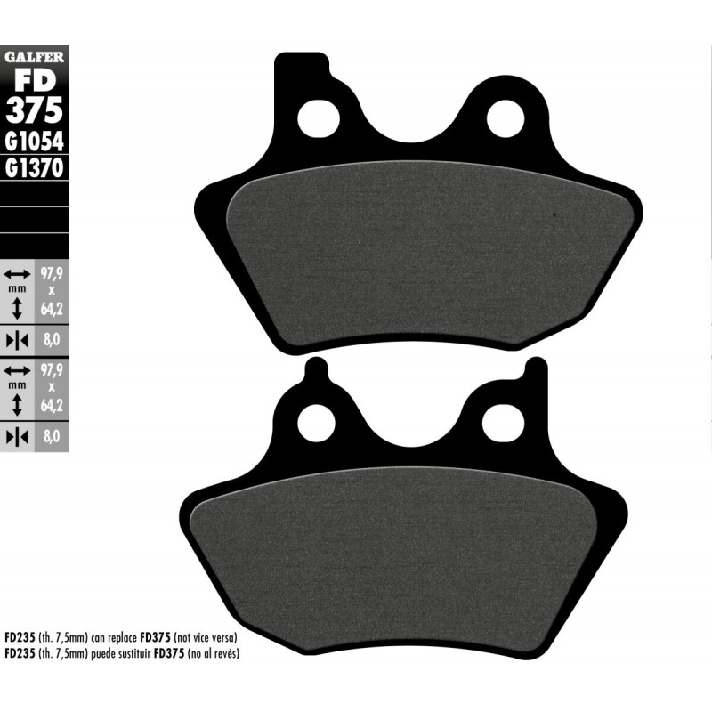 BRAKE PAD SEMI METAL - 17213201 - Dr Rider