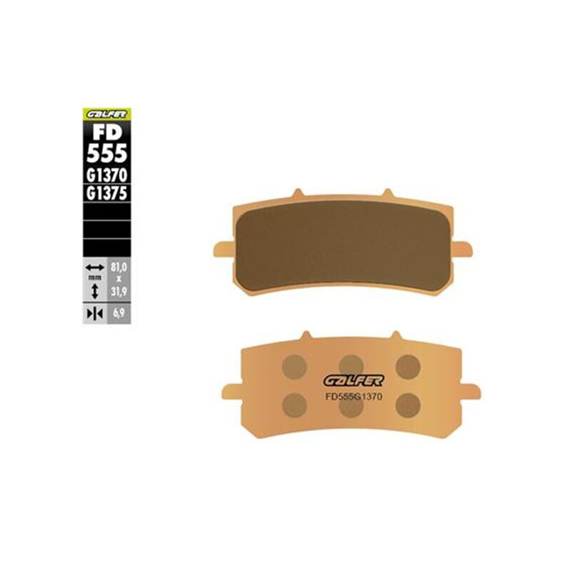 BRAKE PAD SINTERED STREET FR - 17213725 - Dr Rider