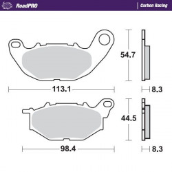 BRAKE PAD CARBON RACING - 17200601 - Dr Rider