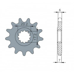 Pignon TECNIUM acier standard - 420