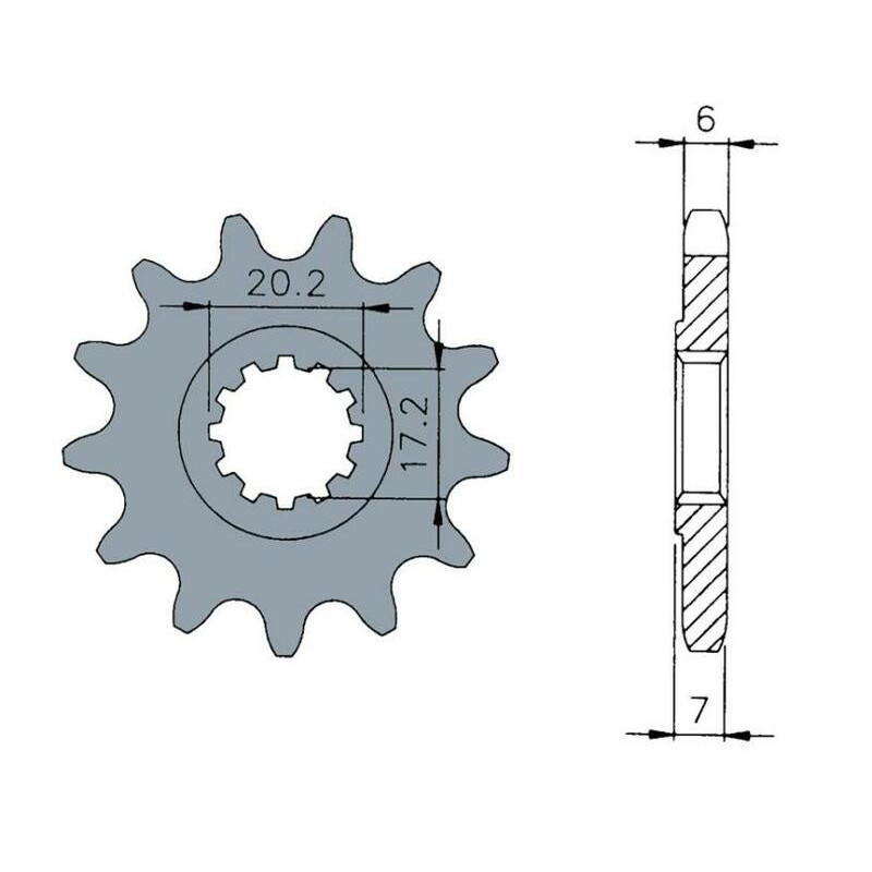 Pignon TECNIUM acier standard - 420