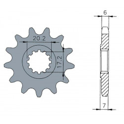 Pignon TECNIUM acier standard - 420