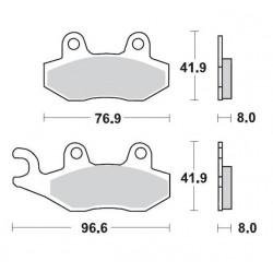 BRAKE PAD RACING - 17211266 - Dr Rider