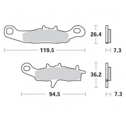 BRAKE PAD RACING - 17211273 - Dr Rider