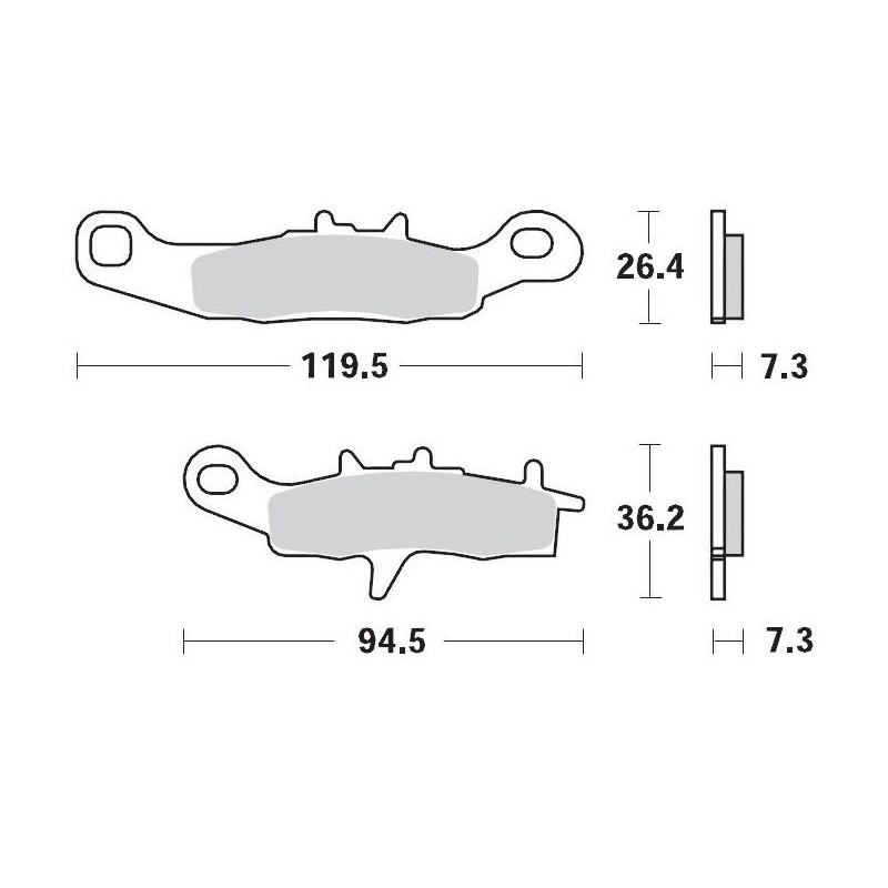 BRAKE PAD RACING GP - 17211274 - Dr Rider