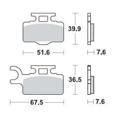BRAKE PAD RACING - 17211275 - Dr Rider