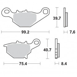 BRAKE PAD RACING - 17211285 - Dr Rider