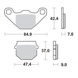 BRAKE PAD RACING - 17211688 - Dr Rider