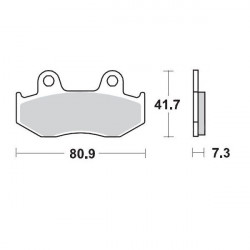 BRAKE PAD RACING - 17211690 - Dr Rider