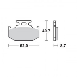 BRAKE PAD RACING - 17211697 - Dr Rider