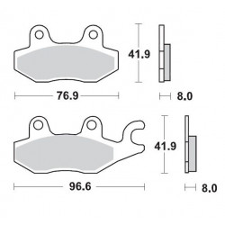 BRAKE PAD RACING - 17211699 - Dr Rider