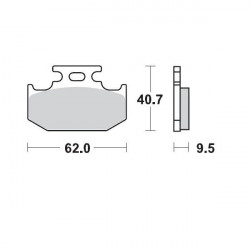 BRAKE PAD RACING - 17211700 - Dr Rider