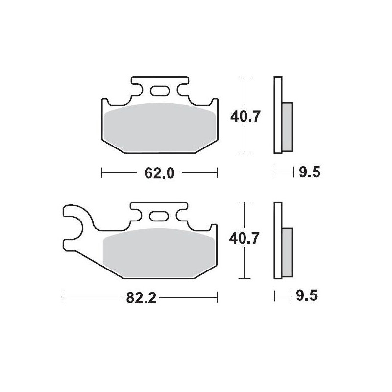 BRAKE PAD RACING - 17211706 - Dr Rider