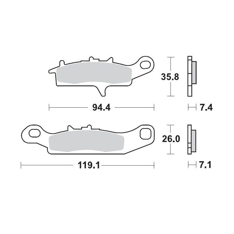 BRAKE PAD RACING - 17211709 - Dr Rider