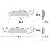 BRAKE PAD RACING - 17211709 - Dr Rider