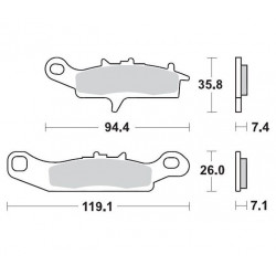BRAKE PAD RACING - 17211710 - Dr Rider