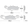 BRAKE PAD RACING - 17211710 - Dr Rider