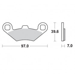 BRAKE PAD RACING - 17211711 - Dr Rider