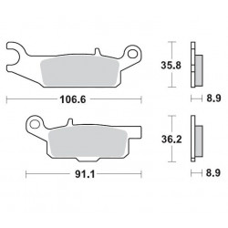 BRAKE PAD RACING - 17211716 - Dr Rider