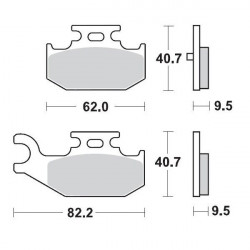 BRAKE PAD RACING - 17211719 - Dr Rider