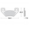 BRAKE PAD RACING - 17211725 - Dr Rider