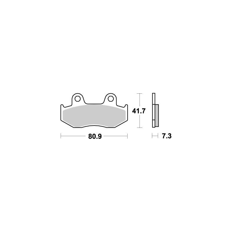 BRAKE PAD NITRO - 17211849 - Dr Rider