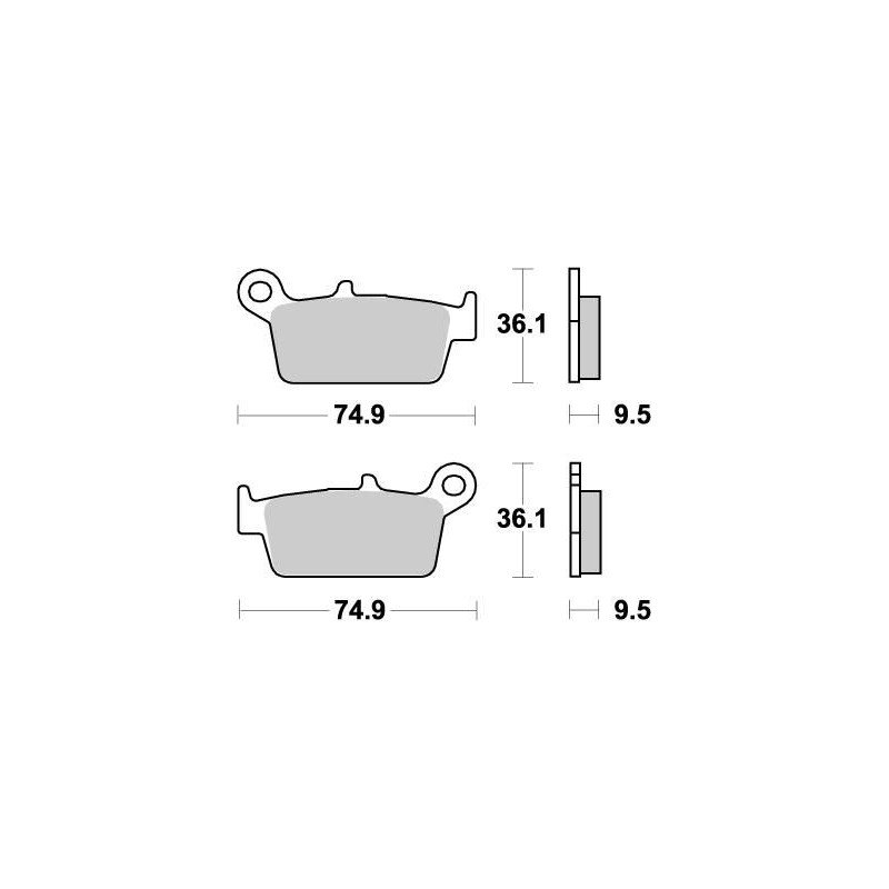 BRAKE PAD NITRO - 17211850 - Dr Rider
