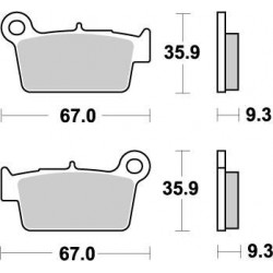 BRAKE PAD NITRO - 17211854 - Dr Rider
