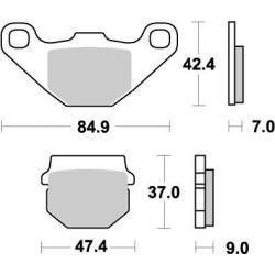 BRAKE PAD NITRO - 17211855 - Dr Rider