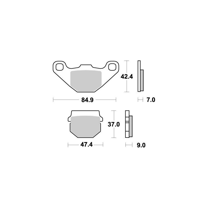 BRAKE PAD NITRO - 17211855 - Dr Rider