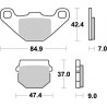 BRAKE PAD NITRO - 17211855 - Dr Rider