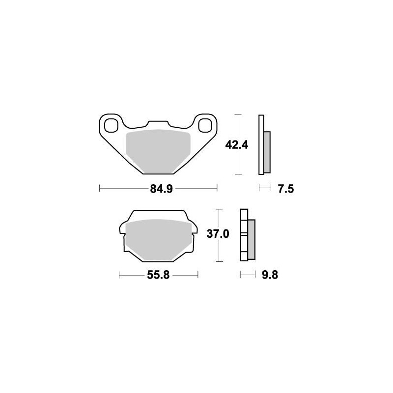 BRAKE PAD NITRO - 17211859 - Dr Rider