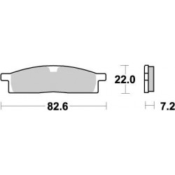 BRAKE PAD NITRO - 17211860 - Dr Rider