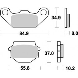 BRAKE PAD NITRO - 17211861 - Dr Rider