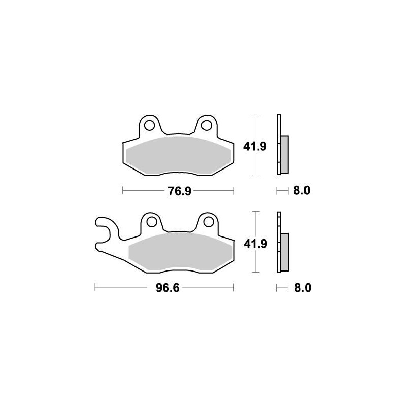 BRAKE PAD NITRO - 17211862 - Dr Rider