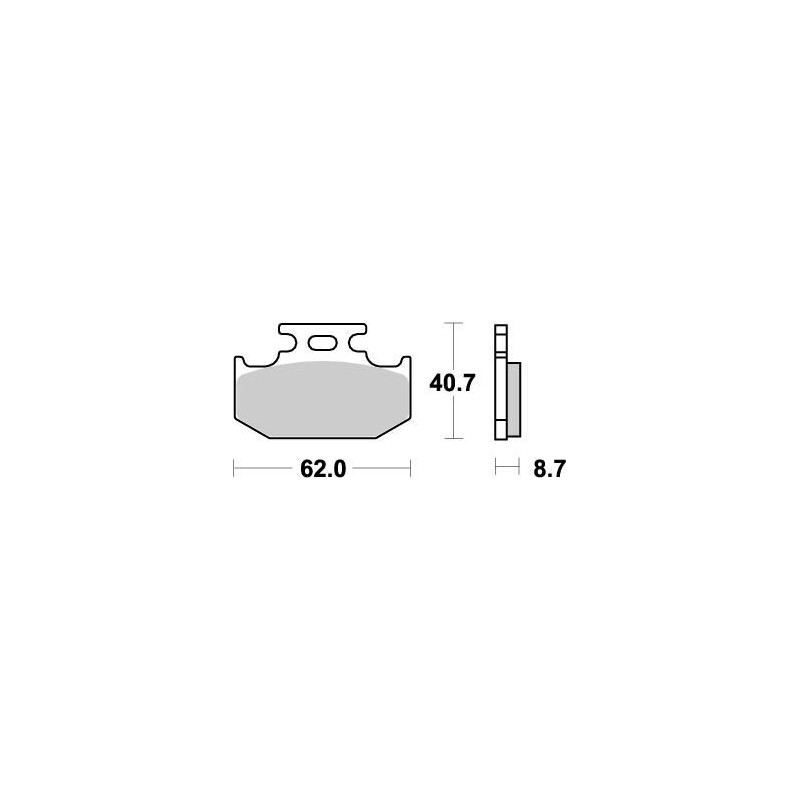 BRAKE PAD NITRO - 17211863 - Dr Rider