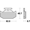 BRAKE PAD NITRO - 17211863 - Dr Rider