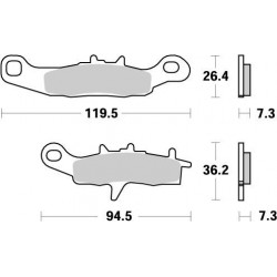 BRAKE PAD NITRO - 17211866 - Dr Rider