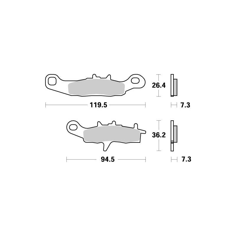 BRAKE PAD NITRO - 17211866 - Dr Rider