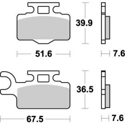 BRAKE PAD NITRO - 17211867 - Dr Rider