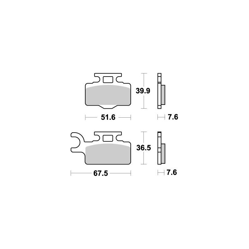 BRAKE PAD NITRO - 17211867 - Dr Rider