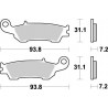 BRAKE PAD NITRO - 17211872 - Dr Rider