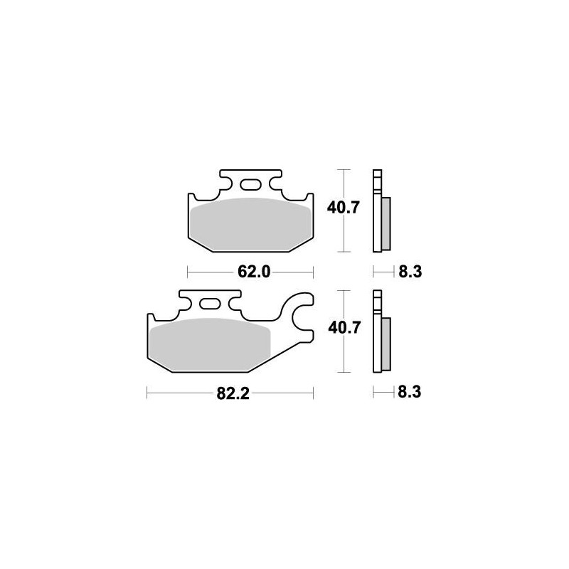 BRAKE PAD NITRO - 17211875 - Dr Rider