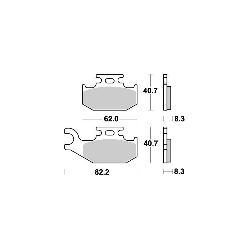 BRAKE PAD NITRO - 17211876 - Dr Rider