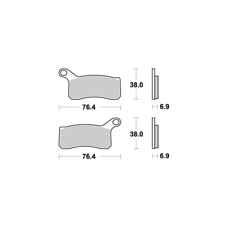 BRAKE PAD NITRO - 17211877 - Dr Rider