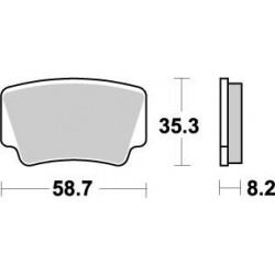 BRAKE PAD NITRO - 17211878 - Dr Rider