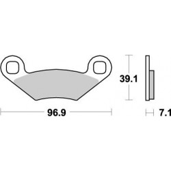 BRAKE PAD NITRO - 17211880 - Dr Rider