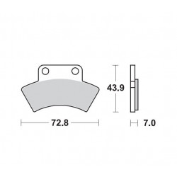 BRAKE PAD NITRO - 17211883 - Dr Rider